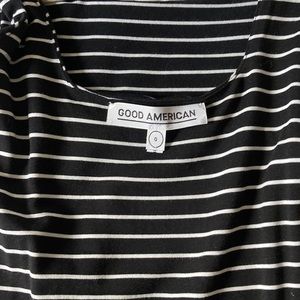 Good American striped tank dress